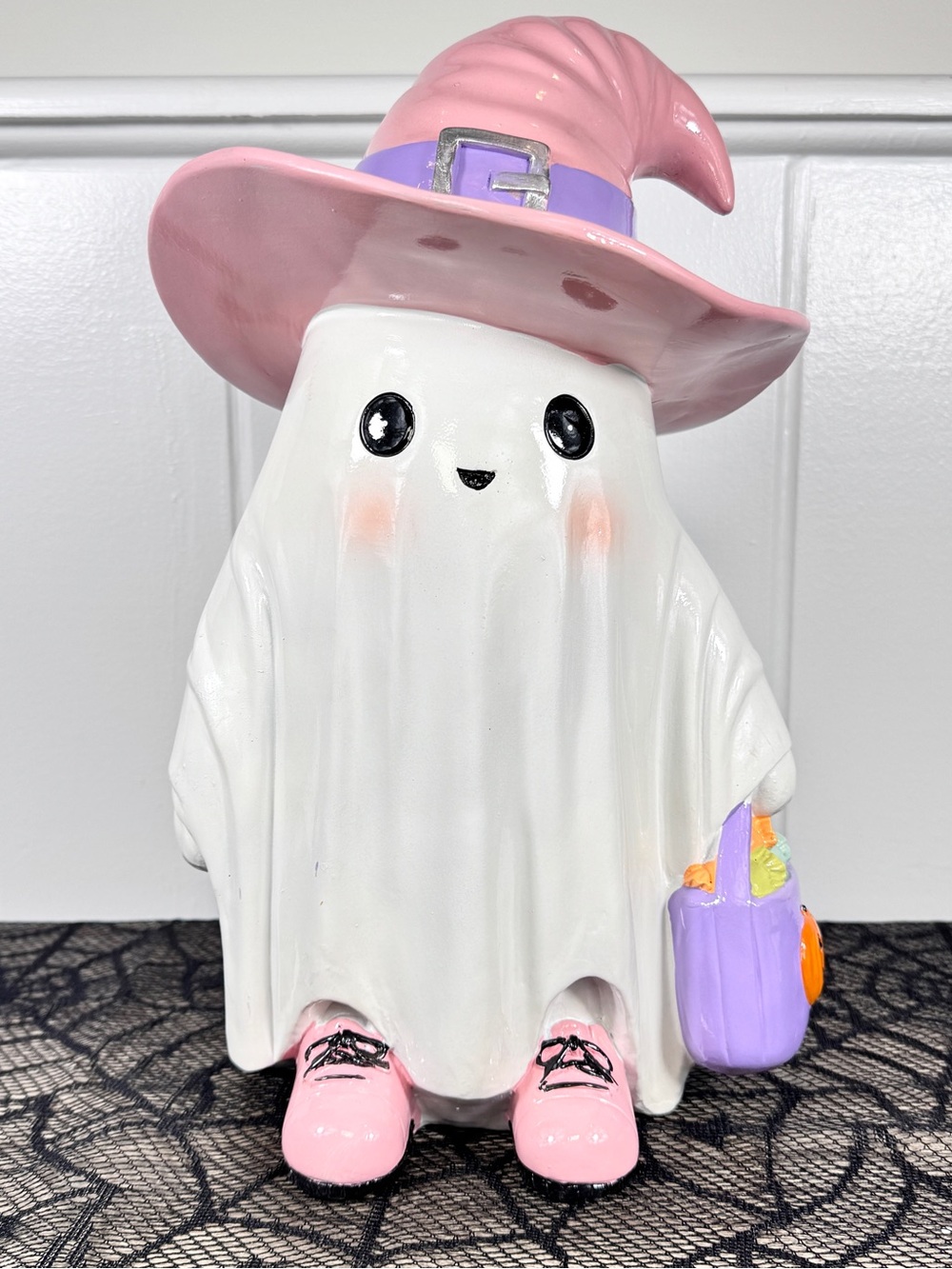 NEW Trick-or-Treat Witch Ghost Halloween Figurine